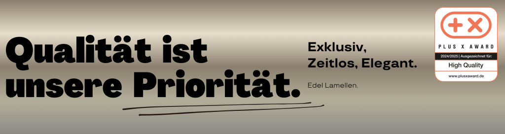 Über 1 Qualitaet ist unsere Prioritaet 1