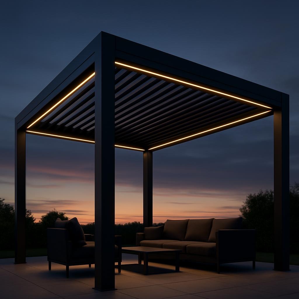 Start 2 Wandmontierte Premium Lamellendächer in Coburg – modernes Design trifft langlebige Materialien